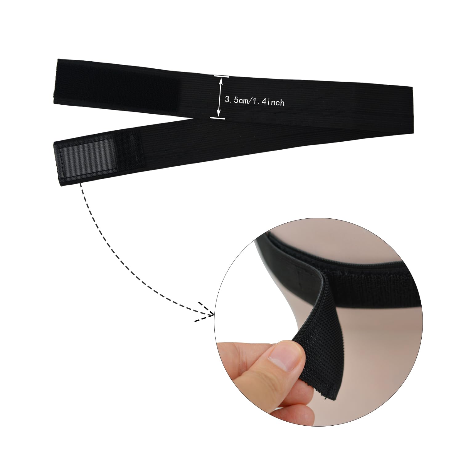 Adjustable Elastic Band Lace Melting Band