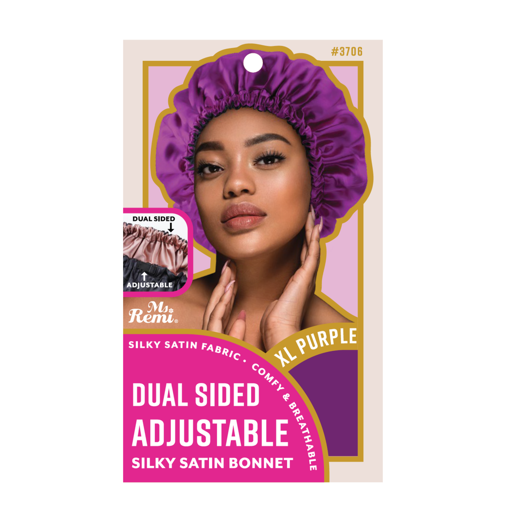 Ms. Remi Adjustable Dual-Sided Silky Satin Braid Bonnet Asst